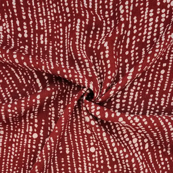 1 Yard Red Rayon Crinkle Fabric Lightweight Apparel Material Fabric Soft Material 50/52" Wide {1}