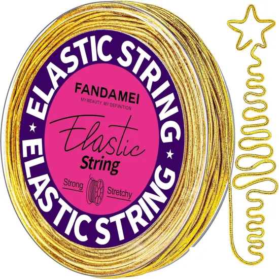 Gold Metallic Elastic String {1}