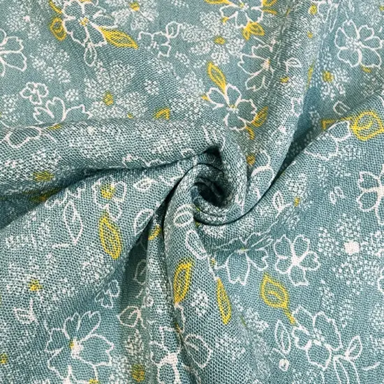 1 Yard Lightweight Sage Rayon Crinkle Fabric 100% Rayon Crepon, 50/52" Wide {3}