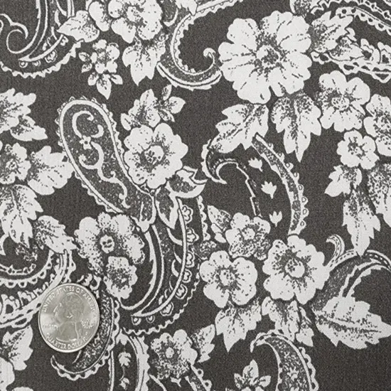 1 Yard Asphalt Gray Rayon Crinkle Fabric For Dresses Blouses Skirts Lightweight Apparel 50/52" Width {3}