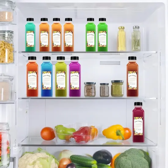 36pcs 16oz Plastic bottles with lids, juice bottles with caps {3}