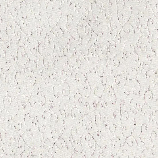 1 Yard Floral Glitter Crystal Organza Apparel Fabric 58/60" Width Glittering Floral {1}