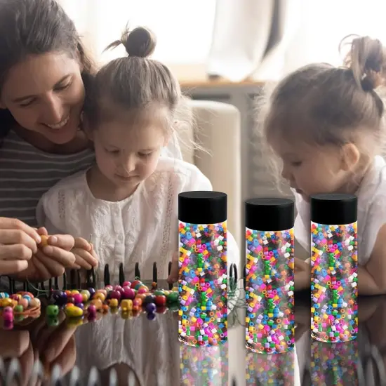 24 Pcs Sensory Bottles with Lids, 10 oz/ 300 ml Leakproof Clear Plastic Water Bottles {5}