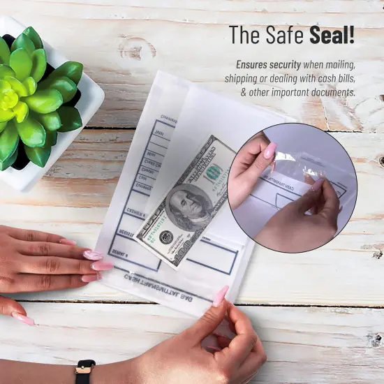 Clear Plastic Cash Envelopes | Pack of 500 {5}