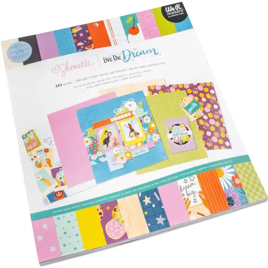 Shimelle Live The Dream Project Pad 12"X12"-24 Sheets {3}