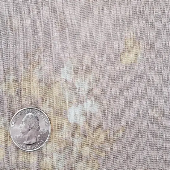 1 Yard Rose Dust Rayon Crinkle Fabric for Flowing Dresses Blouses Skirts and Apparel 50/52" Width {3}