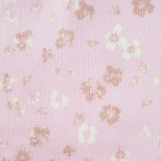 1 Yard Rayon Crinkle Crepon Fabric Pink Lightweight Apparel Material 50/52 Inches Width {3}