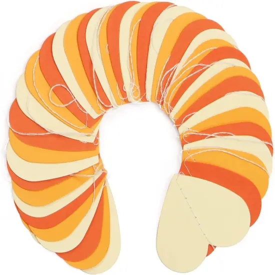 52Ft Fall Autumn-Light-Yellow Orange Party-Decorations Heart Garland-Streamers {5}