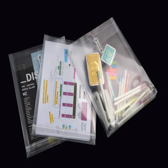 12 Pack Clear Plastic Envelopes {3}