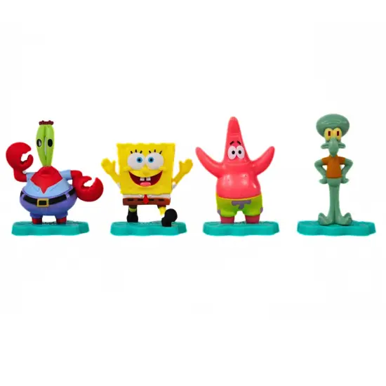 Legend Toys SpongeBob SquarePants Mini Figures 4-Pack &ndash; Collectible Nickelodeon Toy Set-Officially Licensed {3}