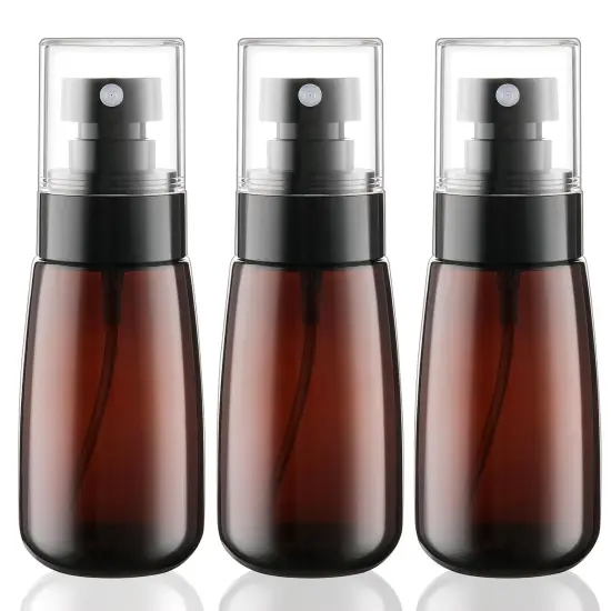 Travel Spray Bottle 2oz 60ml 3 Pack - Brown {1}
