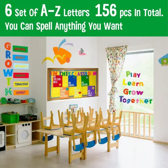 288 PCS Alphabet Combo Set,78pcs Uppercase Letters, 78pcs Lowercase Letters, 30pcs 0-9 Numbers {5}