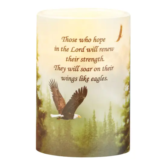Collections Etc Hope in the Lord LED Lighted Flameless Battery-Operated Candle {2}