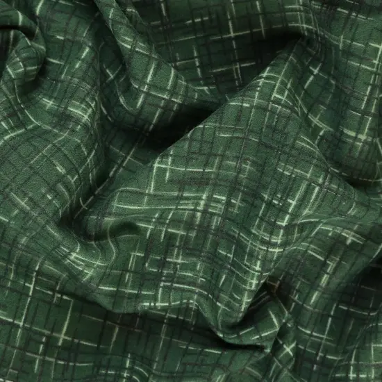 Mook Fabrics Linen Look Flannel Fabric [108 in. Wide] - By The Yard Bistro Green {2}