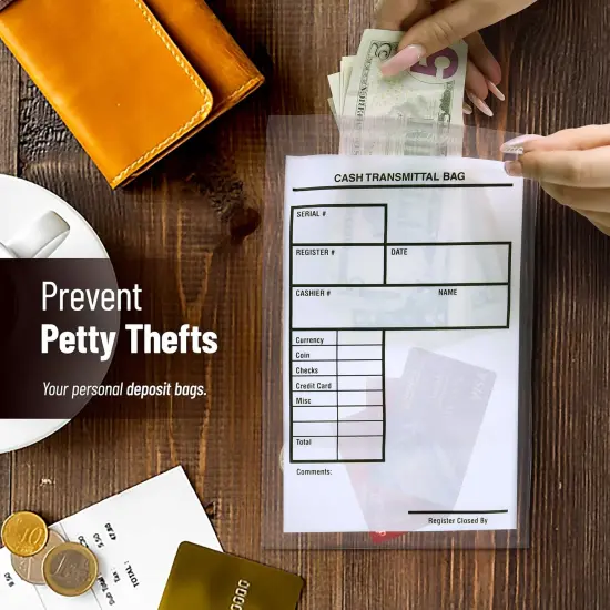 Clear Plastic Cash Envelopes | Pack of 500 {4}