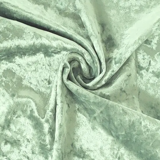 1 Yard Stretch Crushed Velvet Fabric Sage Drapey Apparel Material 58/60"width {2}