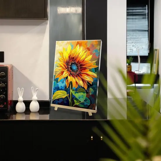 Sunflower Paint by Number with Easel - 026 {5}