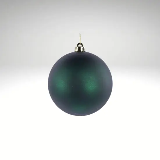 150mm Matte Hunter Green Shatterproof Christmas Ornament Ball-XH100712 {2}