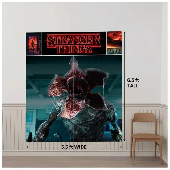 Stranger Things Scene Setters&reg; Wall Decorating Kit &ndash; Party Backdrop, Themed Birthday & Halloween Decorations {2}