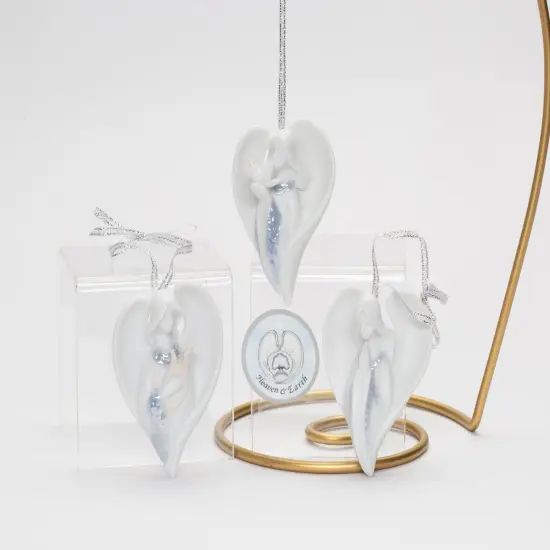 Ceramic Angel Christmas Tree Ornaments-Set of 3, Home D&eacute;cor, Gift for Her, Gift for Mom, Kitchen D&eacute;cor, Christmas D&eacute;cor {3}