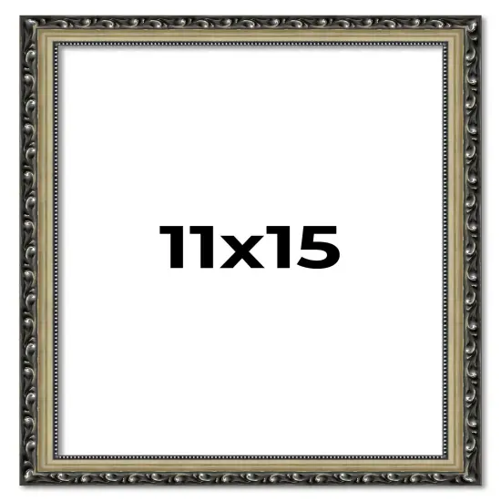 11x15 Museum-Quality Picture Frame with UV-Resistant Acrylic & Acid-Free Backing, Available in 4 Finishes - Gold, Silver, Bronze, and Black {1}