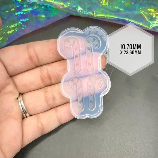 Candy Cane Stud Earring Mold(B9) {2}