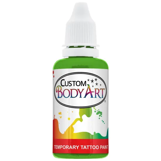 Lime Green Airbrush Temporary Tattoo Body Paint Makeup, 1 oz. {1}