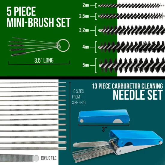 Deluxe Airbrush Cleaning Kit - Includes a 3 in 1 Airbrush Clean Pot, 2 - 4oz Bottles of Cleaning Solution & Cleaning Tool Kit {2}