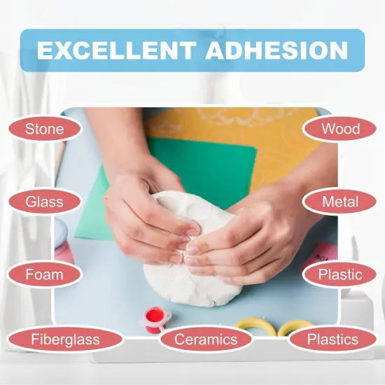 1 Pound Natural Epoxy Putty Sculpt Clay, 2 Part (A & B) Air Dry Clay Plaster Mold for Sculpting, Modeling, Building, Repairing, Self-Hardening Epoxy Clay Easily Repairs Metal, Wood, Tile, Ceramics {5}