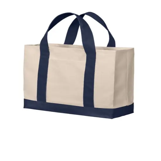 Port Authority&reg; Cotton Canvas TwoTone Tote {4}
