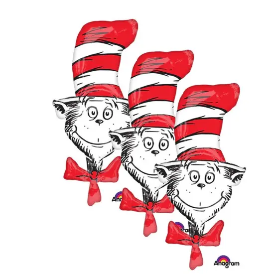 Anagram&reg; 42 Inch Dr. Seuss Cat In The Hat Balloon {5}