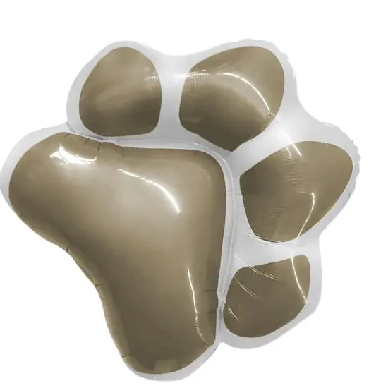 Paw Gray Foil Balloon Unique Shape 28" Dog Party Theme {2}