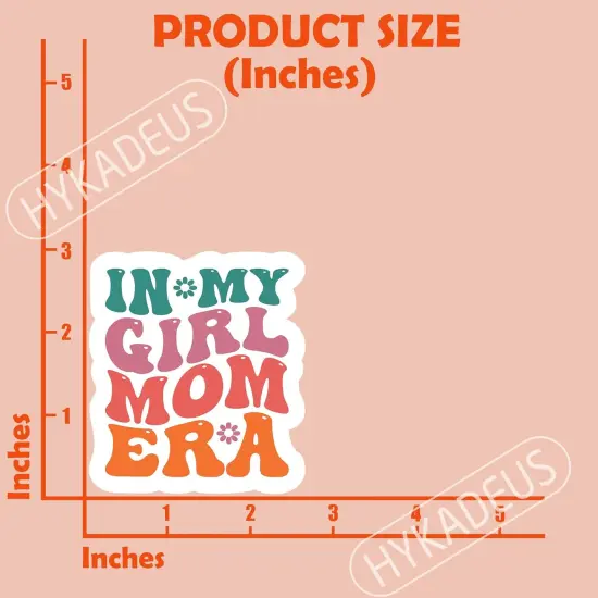 (3Pcs) in My Girl Mom Era Sticker Girl Mom Sticker Girl Mom Decals Mom Stickers, Waterproof Vinyl Decals for Water Bottle, Book, Tumbler, Cup, Laptop, Gifts for Mom Mama Mother's Day, Size 3" x 2.6" {2}