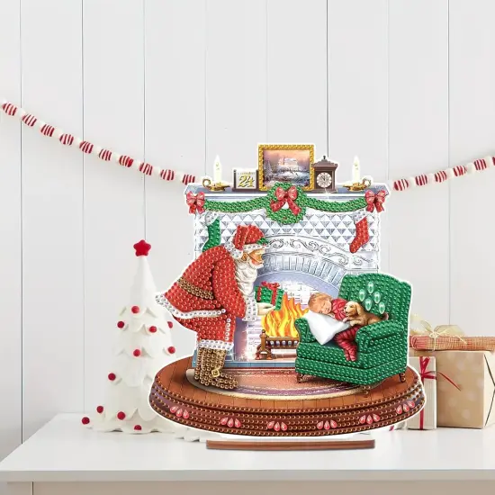 Santa 5D Diamond Painting Desktop Decorations {3}