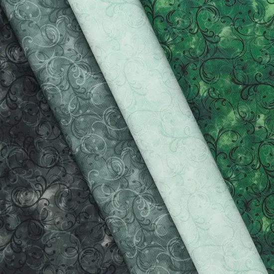 Mook Fabrics Elegance Cotton Fabric [45 in. Wide] - By The Yard Forest {4}