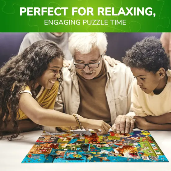 QUOKKA Jigsaw Puzzles 1000 Pieces for Adults - Puzzles for Men and Women - Funny Animals for Kids Ages 8-12 - Animals Party {5}