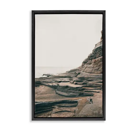 Stupell Industries Rocky Hawaiian Shore Framed Floater Canvas Wall Art Design by Max Blakesberg Studios {1}