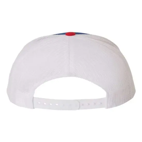 Richardson&reg; Snapback Trucker Cap Royal/ White/ Red {2}