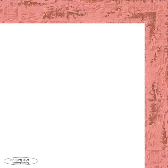 Photo Size Shabby Chic Pink Picture Frame - UV Acrylic, Foam Board Backing, Hanging Hardware {2}