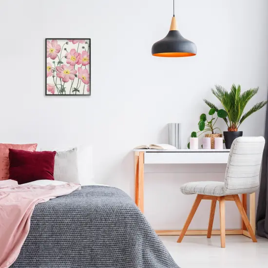 Stupell Industries Sidewalk Anemones in Pink Framed Giclee By Grace Popp {2}