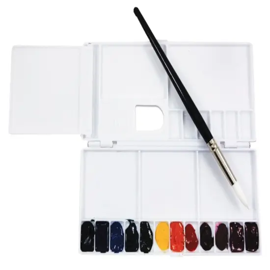 Yasutomo Folding Watercolor Palette-8 1/4" X 3 3/4" {4}