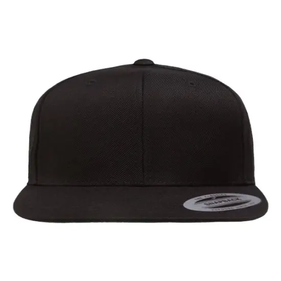 YP Classics&reg; Flat Snapback Cap Natural/ Black {4}