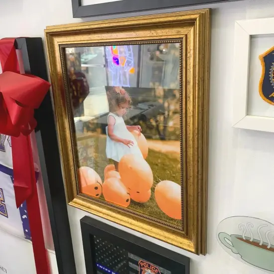 Classic Ornate Gold 38x17 Picture Frame with Acrylic &ndash; Large Antique Poster Frame Wall Decor {4}