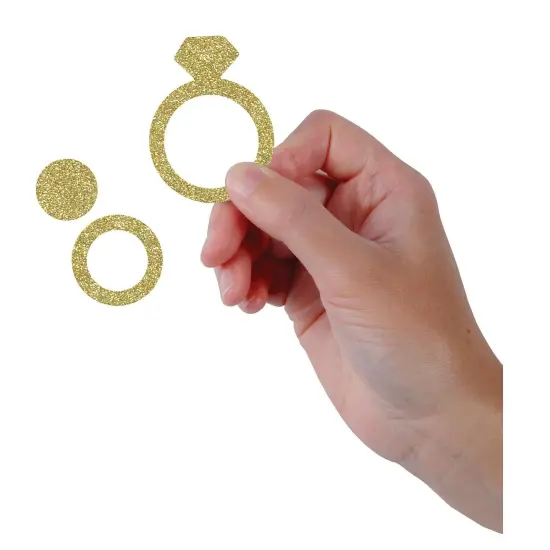 12 Pack Bulk Bachelorette Party Diamond Ring Deluxe Sparkle Confetti (0.5 Oz/Pkg) {3}