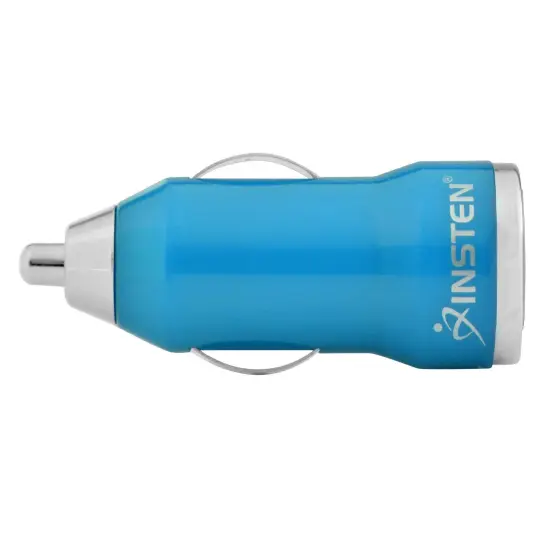 Insten 2-Port Dual USB Maxiam 2.1A Car Charger Adapter for iPhone 11 / 11 Pro / 11 Pro Max 6 6S Plus SE 7 7+ XS X 8 8+ iPad Mini Air Pro / Samsung Galaxy S9 S8 S10 S10e Note 8 Smartphone Android, Blue {3}