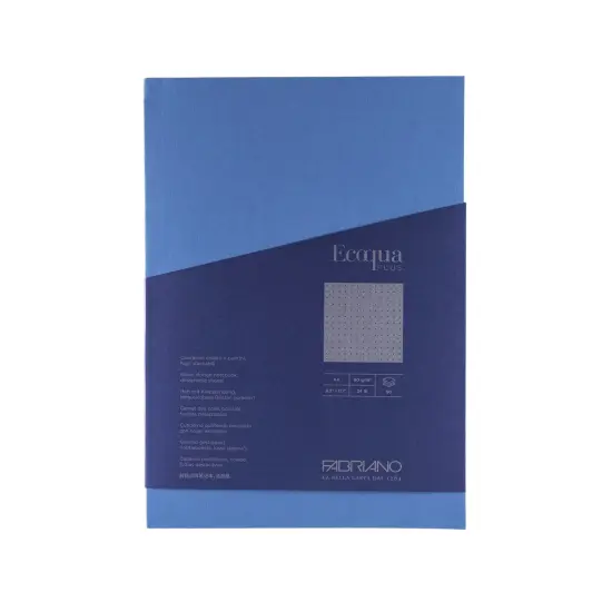 Fabriano Ecoqua Plus Glue-Bound Notebook, 8.3" x 11.7", A4 Turquoise {5}