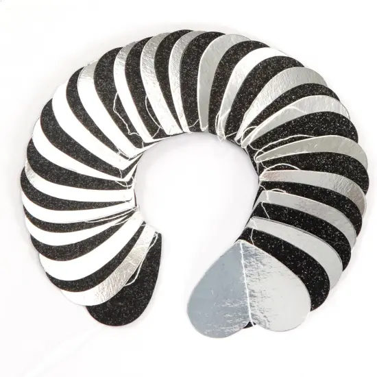 Black White-Silver Party-Decoration Heart Garland - 52ft {2}