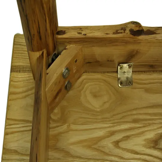 Walking Bear Hand Crafted Rustic Solid Wood Sofa Table 47 in. {4}