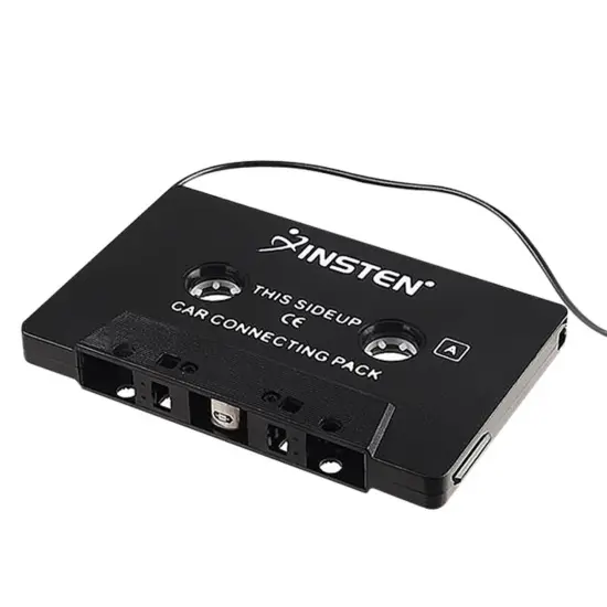 Insten Car Audio Aux Cassette Adapter with 3.5mm Cord, Black {6}
