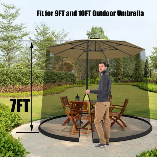 Outdoor Umbrella Table Screen Mosquito Bug Insect Net {4}
